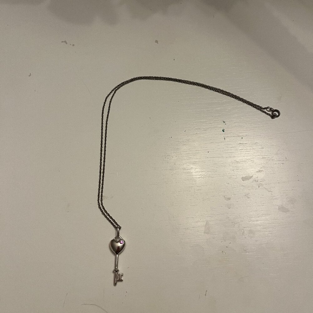 SIlver Key Necklace